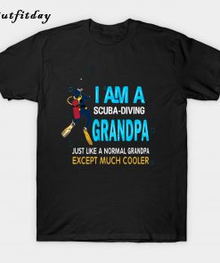 I Am a Scuba Diving Grandpa Scuba Gift T-Shirt B22