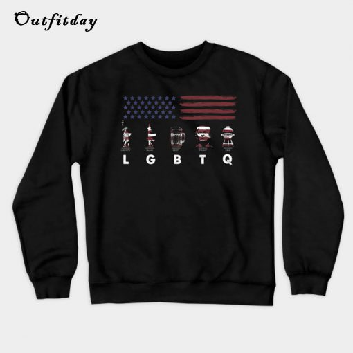 I Support LGBTQ Liberty Guns Beer Sweatshirt B22