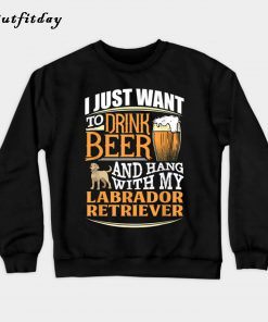 Labrador Retriever Beer Sweatshirt B22
