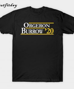 Orgeron and Burrow in 2020 T-Shirt B22