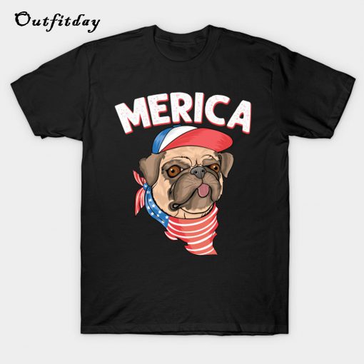 Pug Merica T-Shirt B22