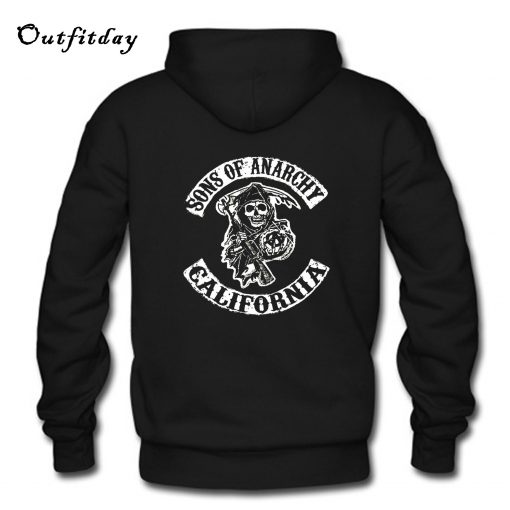 Sons of Anarchy California Hoodie Back B22