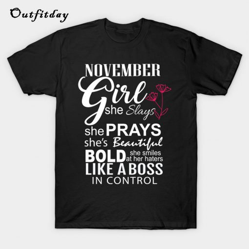 november girl T-Shirt B22