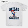 Dallas Christmas Dabbing Santa Playing Texas Football T-Shirt B22