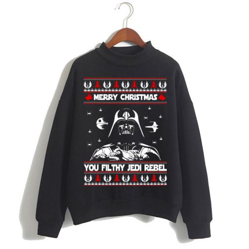 Darth Vader Merry Christmas You Filthy Jedi Rebel ugly Sweatshirt