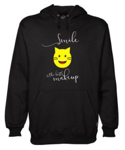 Emoji Cat Kitty Cat Ssmile best make up kitten Hoodie