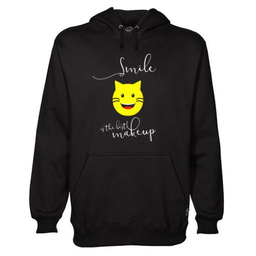 Emoji Cat Kitty Cat Ssmile best make up kitten Hoodie