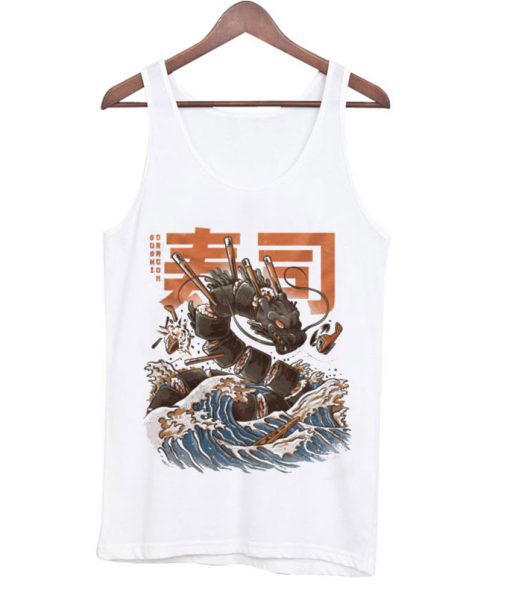 Great Sushi Dragon Tank-top