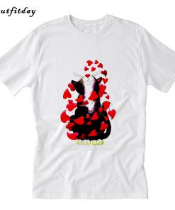Love Cat Happy Valentine Day T-Shirt B22