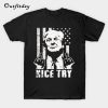 Nice Try Failed Trump Impeachment middle finger flag T-Shirt B22