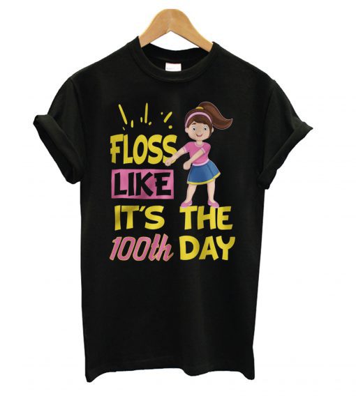 100 Days Of School Girl Floss Dance T shirt