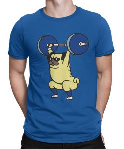 Gym Workout Funny Pug Dog T-Shirt PU27