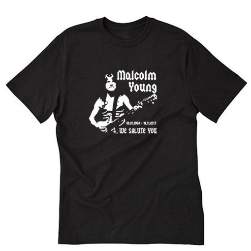 Malcolm Young Memorial T-Shirt PU27