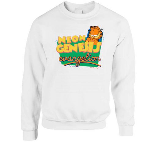 Neon Genesis Evangelion Garfield Parody Sweatshirt PU27