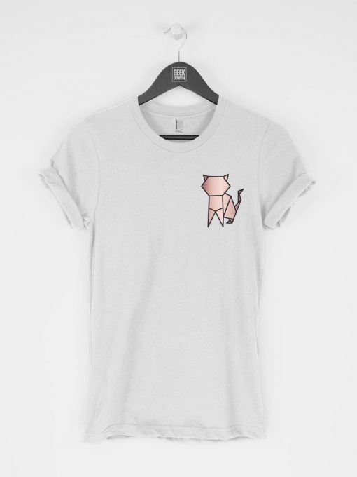 Origami Cat T-Shirt PU27
