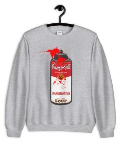 Pop Art Imagination Campbell's Soup Graffiti Spray Can Sweatshirt PU27