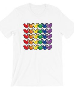 Rainbow Pride Hearts Flag T-Shirt PU27