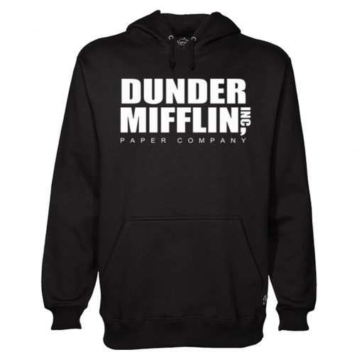 The Office Dunder Mifflin INC Paper Company Logo Black Hoodie