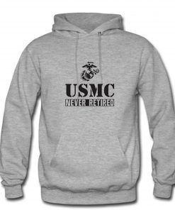 USMC Never Retired Hoodie PU27