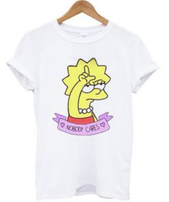 Lisa Simpson Nobody Cares T-Shirt PU27