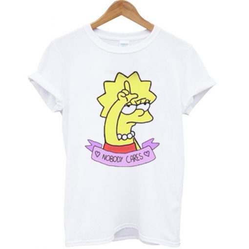 Lisa Simpson Nobody Cares T-Shirt PU27