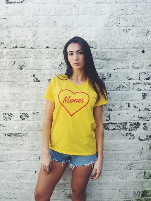 Love memes Heart T-Shirt PU27