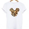 Mickey Mouse Head Leopard T shirt PU27