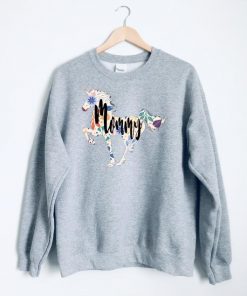 Mom Unicorn Flower Sweatshirt PU27