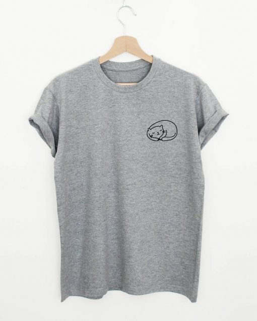 Pocket cat T-Shirt PU27