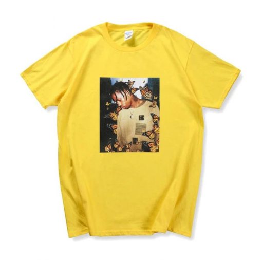 Travis Scott Butterfly Effect Album Cover Astroworld T-Shirt PU27