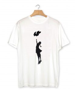 BANKSY ART Girl with Balloons T-Shirt PU27