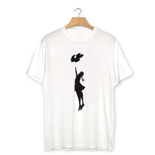 BANKSY ART Girl with Balloons T-Shirt PU27