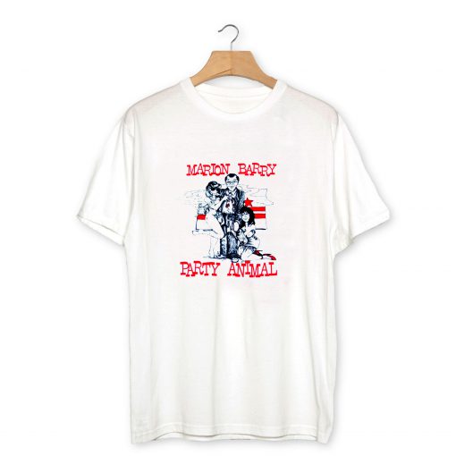 Classic Unworn Retro '90s Marion Barry PARTY ANIMAL T-Shirt PU27