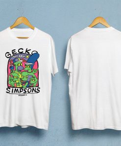 Gecko The Simpsons Hawaii Retro T-Shirt PU27
