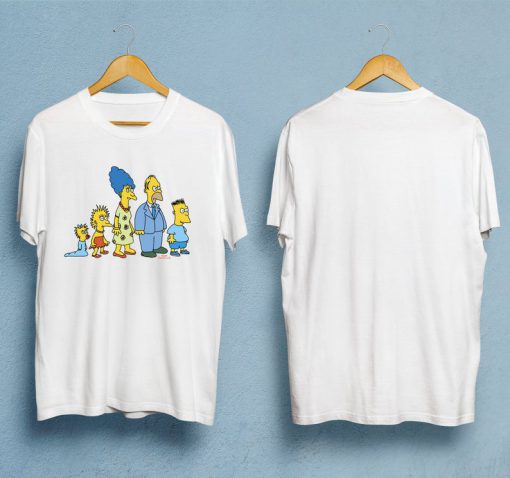 The Simpsons Family Portrait 1987 Retro T-Shirt PU27