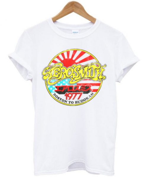 Aerosmith Boston To Budokan 1977 T-shirt PU27