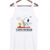 I Love To Read Snoopy Tanktop PU27