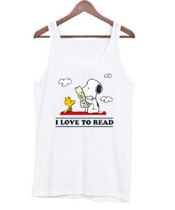 I Love To Read Snoopy Tanktop PU27