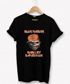 Official Iron Maiden Harley Davidson T-Shirt PU27