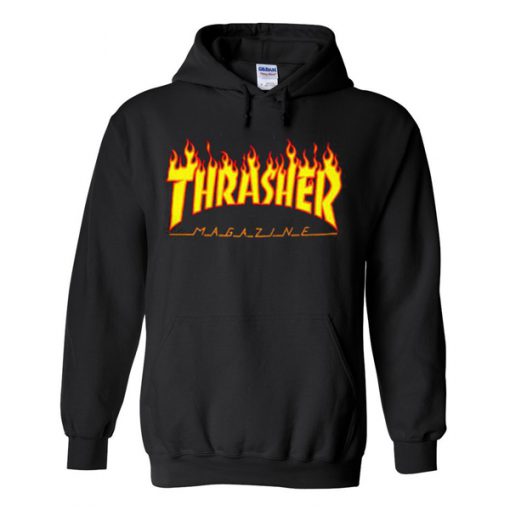 Thrasher Fire Yellow Hoodie PU27