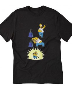 Action The Simpsons and Minions T-Shirt PU27