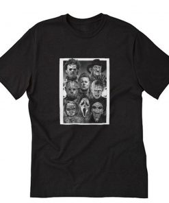 All Horror Movie Character Halloween T-Shirt PU27