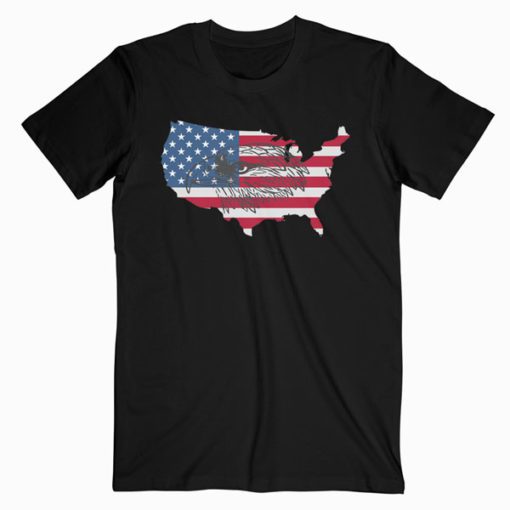 American Flag Eagle T-Shirt PU27