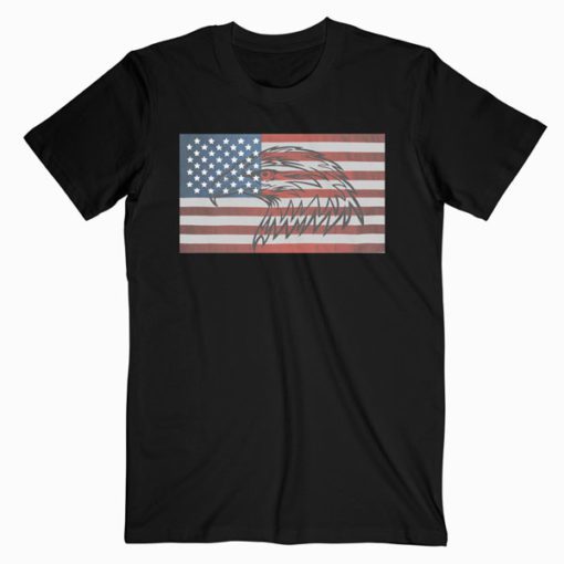 American Flag Eagle T-Shirt PU27