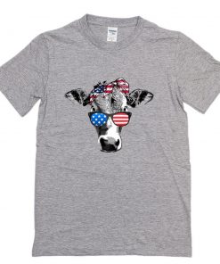 Cow 4th of July T-Shirt PU27