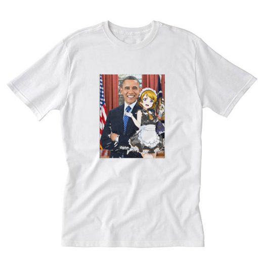 Hanayo and Obama T-Shirt PU27