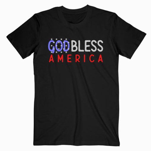 Patriotic USA God Bless America T-Shirt PU27