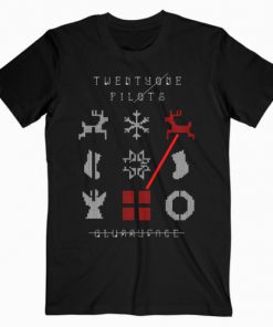 Twenty One Pilots Christmas Ugly Sweater Band T-Shirt PU27