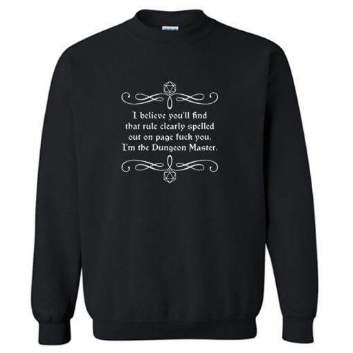 Caverns and Creatures RPG Sweatshirt PU27