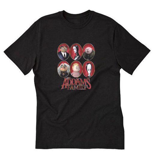 The Addams Family Portrait T-Shirt PU27